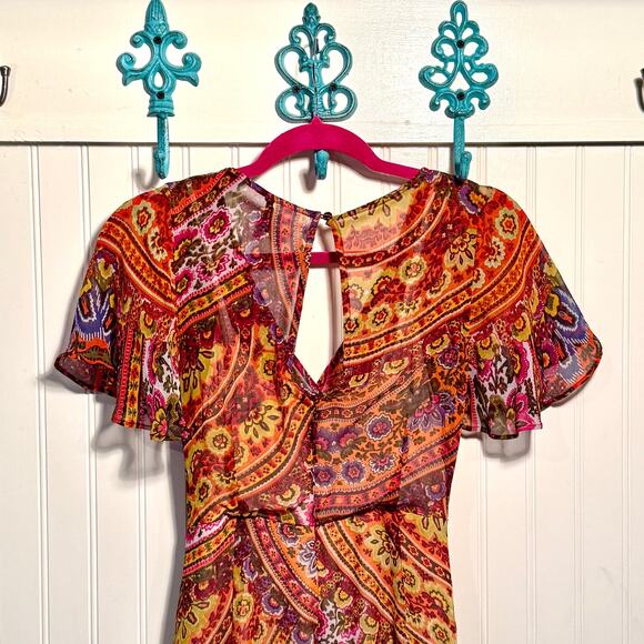 Akemi and Kin Anthropologie Boho Maxi Dress Size 2 - Picture 8 of 9